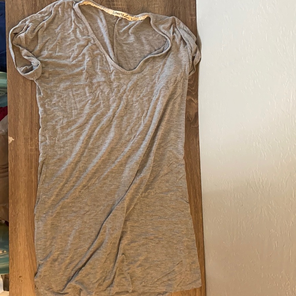 Gray T-shirt dress